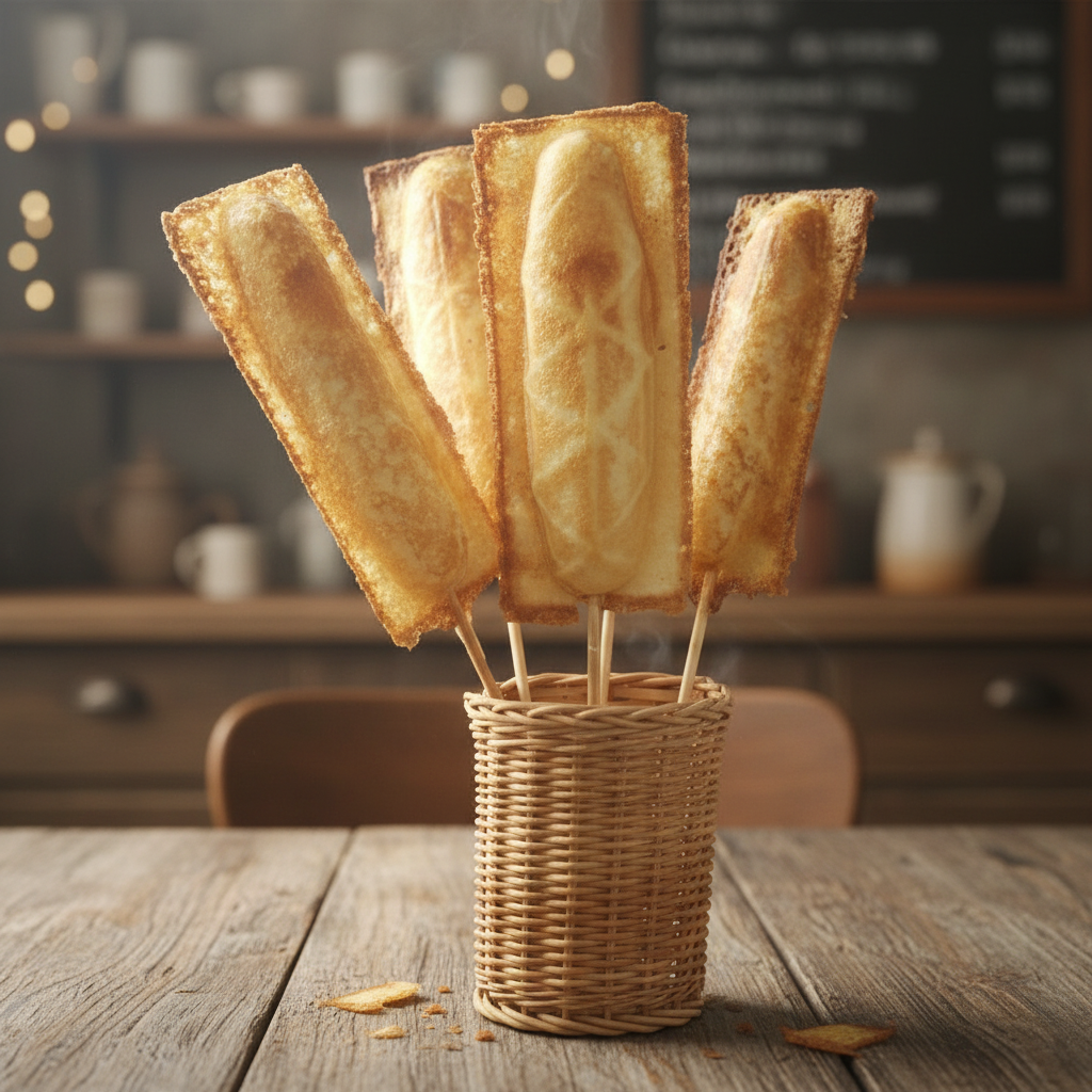 Crepes no palito do Las Carolinas